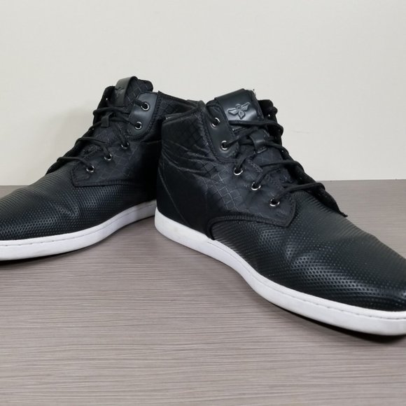 Creative Recreation Vito High Top Sneaker, Black Leather & Textile, Mens Size 13 - Picture 4 of 10